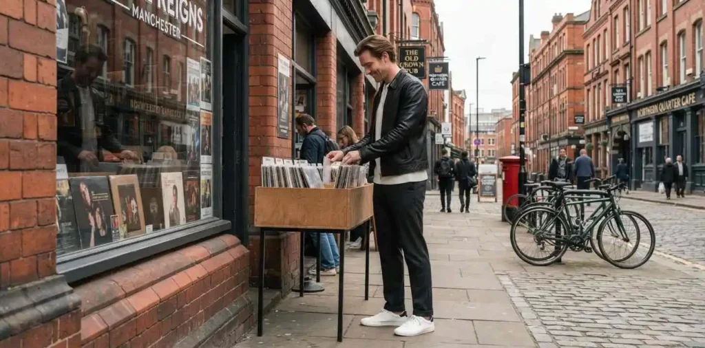 Stylish man enjoying a London street afternoon